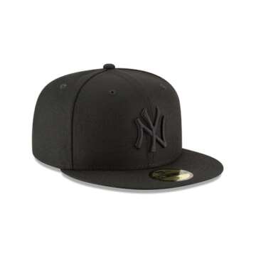 New Era 59Fifty Hat MLB Basic New York Yankees Black/Black Fitted Baseball Cap (7)