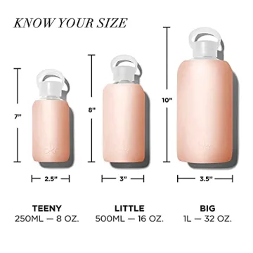 Stylish bkr Little Smooth 16oz Glass Water Bottle