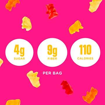 SmartSweets Fruity Gummy Bears, 1.8oz (Pack of 12), Variety of Flavors, Candy with Low Sugar (4g), L...