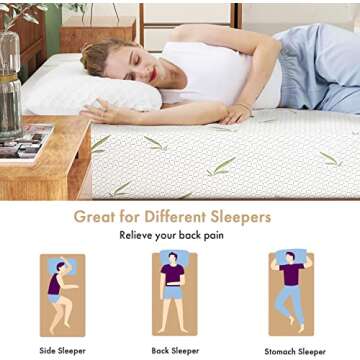 wOod-it Queen Mattresses, Memory Foam Mattress Bed in a Box Cooling Gel Medium Firm CertiPUR-US