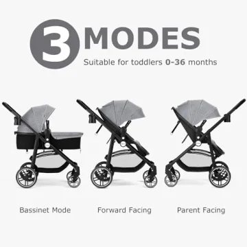 INFANS 2 in 1 Baby Stroller for Infants with Canopy