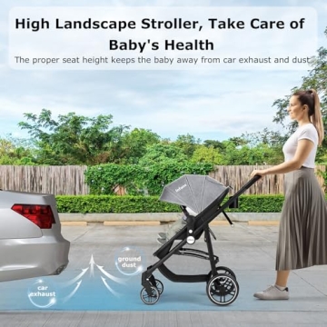 INFANS 2 in 1 Baby Stroller for Infants with Canopy