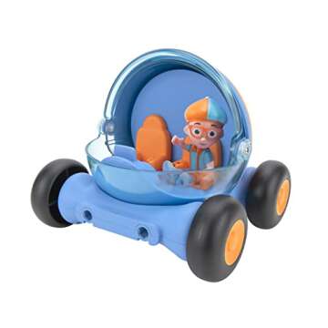Blippi BlippiMobile Wonders - Explore Includes 1 Mobile, 1 Figure, 3 Vehicle Accessories - Perfect for Every Fan,Unisex Children