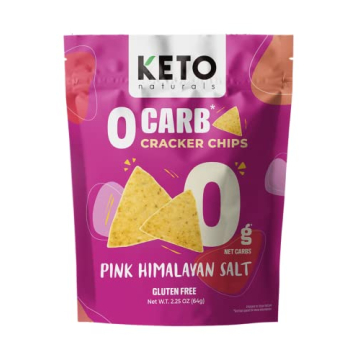 Keto Crackers Zero Low Carb No Sugar Sea Salt Delicious Snack Gluten Free Healthy for Adults and Kid...
