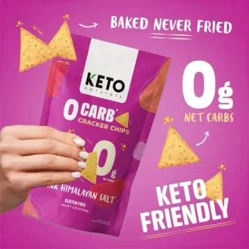 Keto Crackers Low Carb Sea Salt Healthy Snack Option