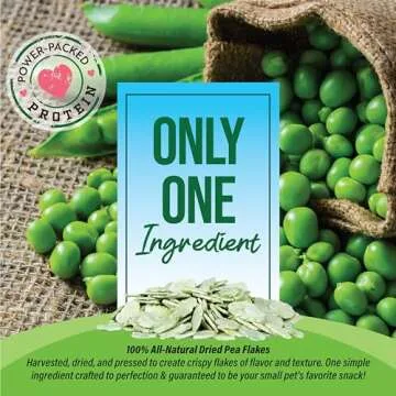 Small Pet Select- Pea Flakes, 8oz,green