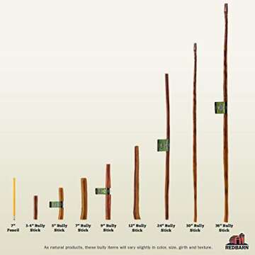 Redbarn 7" Bully Sticks for Dogs 6-Count, Pack of 3