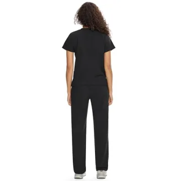 COZYFIT Black Scrubs Set - Unisex Medical Uniform with 9 Pockets