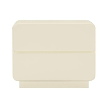 Handmade Sagura Cream Nightstand Soft Close Drawers