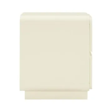 Handmade Sagura Cream Nightstand Soft Close Drawers