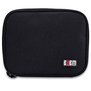 BUBM Travel Cable Organizer for Cords and Accessories Black