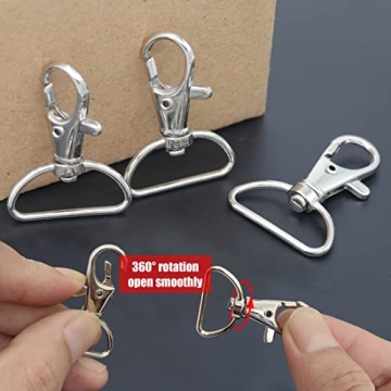 YAKA 50 Pack Premium Metal Lobster Claw Clasps for Crafting