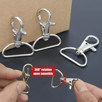 YAKA 50 Pack Premium Metal Lobster Claw Clasps for Crafting