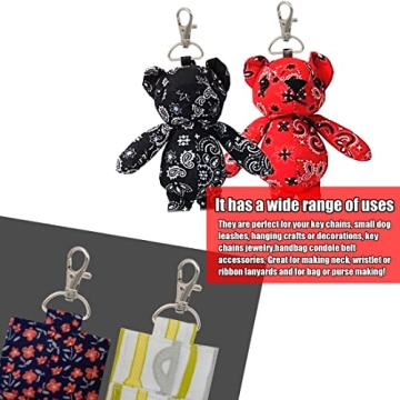 YAKA 50 Pack Premium Metal Lobster Claw Clasps for Crafting