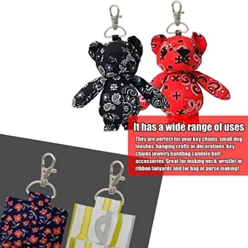 YAKA 50 Pack Premium Metal Lobster Claw Clasps for Crafting