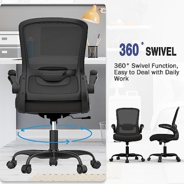 Comfy Ergonomic Office Chair with Adjustable Lumbar Support