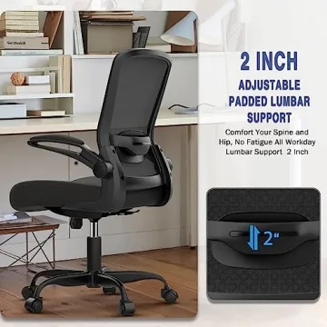 Comfy Ergonomic Office Chair with Adjustable Lumbar Support