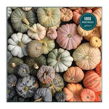 Galison Heirloom Pumpkins Puzzle - Vibrant Fall Activity