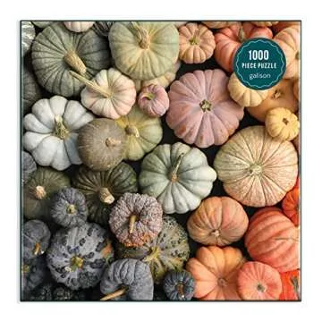 Galison Heirloom Pumpkins Puzzle - Vibrant Fall Activity