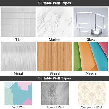 Spiglamm 12 Pack Shower Caddy Adhesive Hooks Replacement, Shower Shelf Adhesive Replacement, Strong Adhesive Shower Hooks for Shower Caddy Shelves Rack Basket Holder, No Drilling