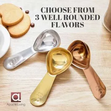 Apace Living Stainless Steel Coffee Scoop Set - 2 Tbsp