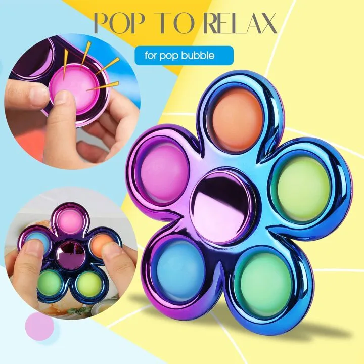 FIGROL Fidget Spinner 3 Pack for Kids - Stress Relief Toys