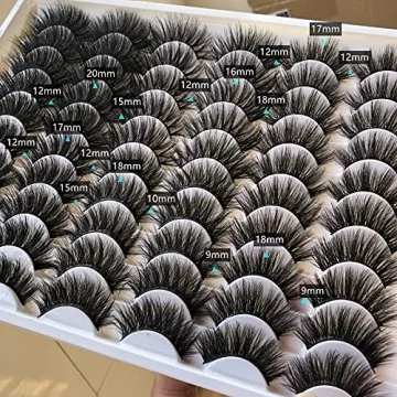 Gmagictobo 30 Pairs False Eyelashes Fluffy Faux Mink Lashes