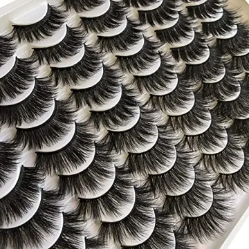 Gmagictobo 30 Pairs False Eyelashes Fluffy Faux Mink Lashes