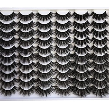 Gmagictobo 30 Pairs False Eyelashes Fluffy Faux Mink Lashes
