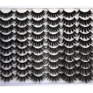 Gmagictobo 30 Pairs False Eyelashes Fluffy Faux Mink Lashes