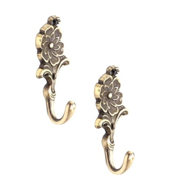 Elegant Antique Gold Brass Hooks for Organizing Your Space