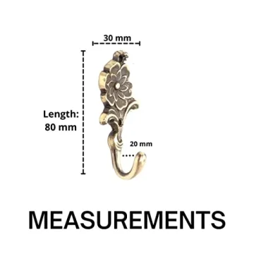 Elegant Antique Gold Brass Hooks for Organizing Your Space