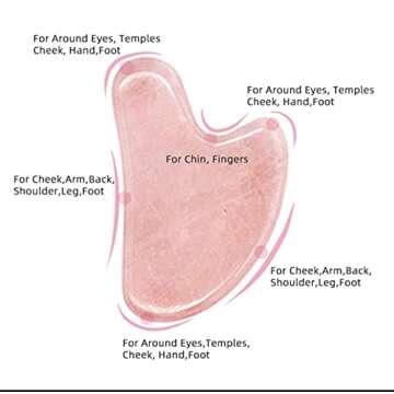 Face Roller Skin Care - Jade Roller Gua Sha Set, Rose Quartz Face Roller | Ultimate Facial Skin Care Products & Beauty Products Tools | Jade Facial Roller for Face and Eye Massager