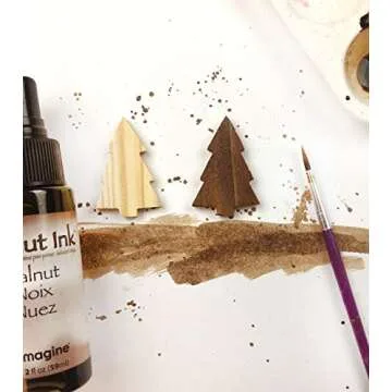 Tsukineko 2 Fluid Ounce Walnut Ink Antiquing Solution, Walnut