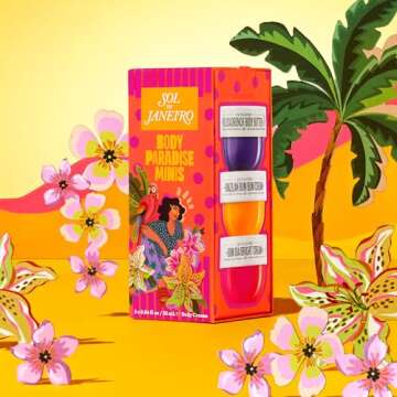 SOL DE JANEIRO Body Paradise Minis | Body Cream Discovery Set | Brazilian Bum Bum Cream, Delicia Drench Body Butter, Bom Dia Bright Cream | 3 x 25ml
