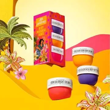 SOL DE JANEIRO Body Paradise Minis | Body Cream Discovery Set | Brazilian Bum Bum Cream, Delicia Drench Body Butter, Bom Dia Bright Cream | 3 x 25ml