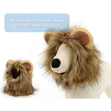 Cat Lion Mane Halloween Costume for Small Pets