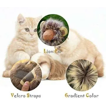 Cat Lion Mane Halloween Costume for Small Pets