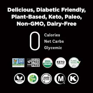 RxSugar Delicious Plant-Based Organic Single Pack Liquid Sugar, 16 oz | Allulose sweetener | 0 Calorie, 0 Net Carbs, 0 Glycemic | Diabetes-Safe Natural Sugar | Keto Certified | Non-GMO Project Verified | Gluten-Free Certified