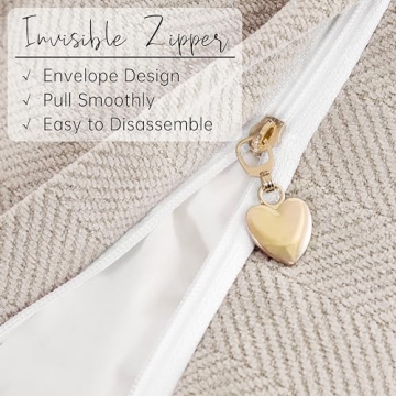 Elegant Chenille Pillow Covers Set of 2 20x20 for Home Decor