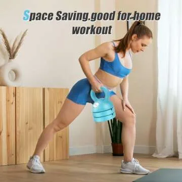 Cisleb Adjustable Kettlebell Weight Set: 3-in-1 Kettlebells (5lbs 8lbs 12lbs) for Home Gym Full-Body Workout Strength Training Weight Loss | Good for Beginners & Women Men