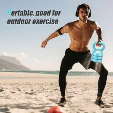 Cisleb Adjustable Kettlebell Weight Set: 3-in-1 Kettlebells (5lbs 8lbs 12lbs) for Home Gym Full-Body Workout Strength Training Weight Loss | Good for Beginners & Women Men