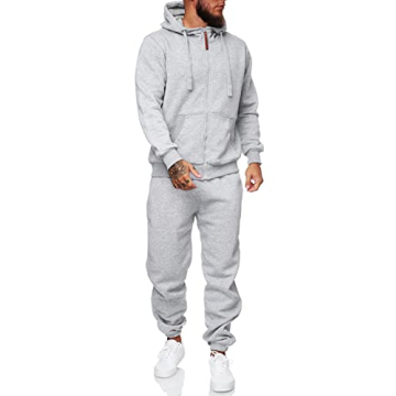 HHGKED Men's Stylish 2-Piece Sweat Suit Trackset