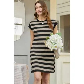 AlvaQ Summer Casual Dresses with Pockets for Women