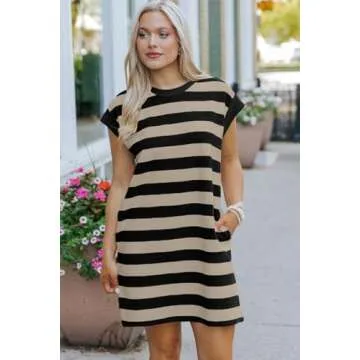 AlvaQ Summer Casual Dresses with Pockets for Women