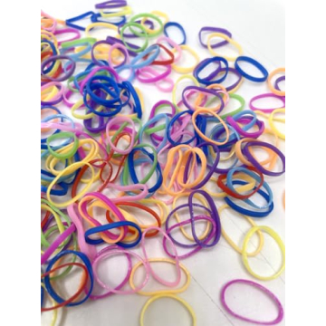 Color Elastic Hair Bands, Hair Ties,BEBEEPP 500pcs Multi Color Hair Holder Hair Tie Elastic Rubber B...