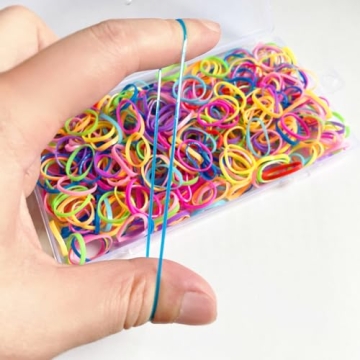 BEBEEPP Color Elastic Hair Bands 500 pcs for Creative Styling