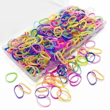 BEBEEPP Color Elastic Hair Bands 500 pcs for Creative Styling
