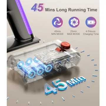 UKDMROX Cordless Vacuum Cleaner with Powerful Suction