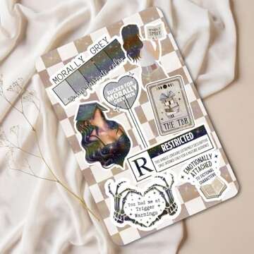 Clear Back Cover Insert for Kindle | Bookish Cardstock Insert for Kindle E Reader | Booktok Holographic Sticker Case Insert | Smutty Romance Book Gifts | Smut Lover (Kindle Paperwhite 11th Generation)